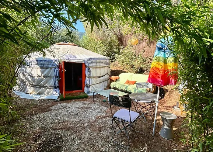 Yourte Nature Campo de lujo Montesquieu (Pyrenees-Orientales)